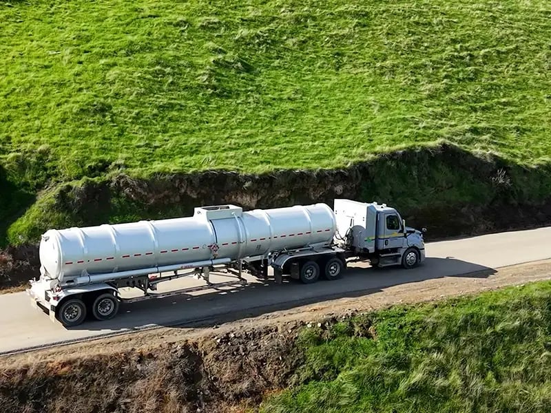 Gazelle truck on the road